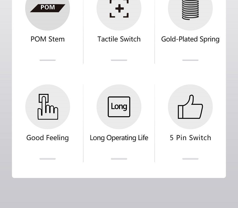 DUROCK POM T1 Sunflower Tactile Keyboard Switch Pre-Lubed 67g Mechanical Key Switches Unique Keyswitch 5 Pin Yellow Grey 5pin DUROCK POM T1 Sunflower Tactile Keyboard Switch Pre-Lubed 67g Mechanical Key Switches Unique Keyswitch 5 Pin Yellow Grey 5pin