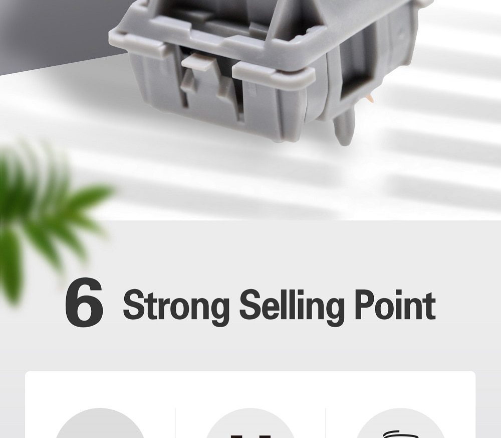 DUROCK POM T1 Sunflower Tactile Keyboard Switch Pre-Lubed 67g Mechanical Key Switches Unique Keyswitch 5 Pin Yellow Grey 5pin DUROCK POM T1 Sunflower Tactile Keyboard Switch Pre-Lubed 67g Mechanical Key Switches Unique Keyswitch 5 Pin Yellow Grey 5pin