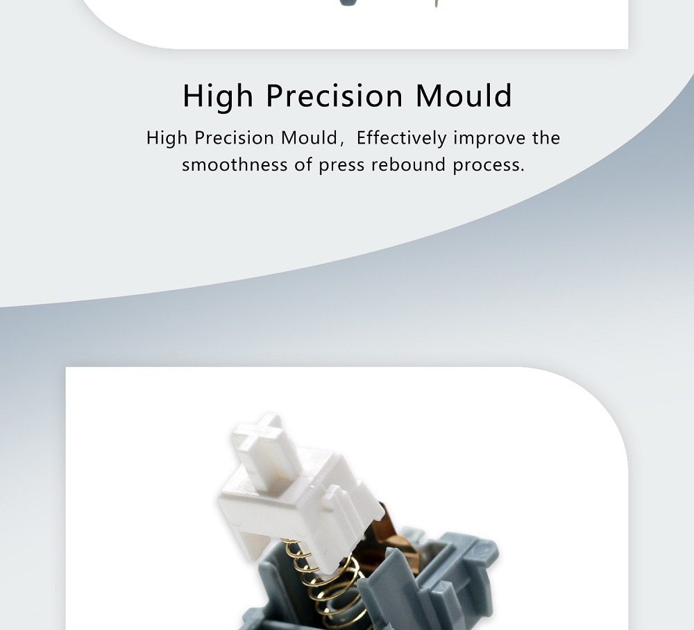 Domikey X JU In Former Days Switch Linear 55g 5pin SMD RGB mx stem switch for mechanical keyboard Gold Plated Spring Domikey X JU In Former Days Switch Linear 55g 5pin SMD RGB mx stem switch for mechanical keyboard Gold Plated Spring