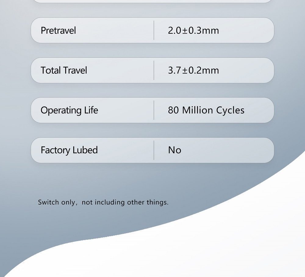 Domikey X JU In Former Days Switch Linear 55g 5pin SMD RGB mx stem switch for mechanical keyboard Gold Plated Spring Domikey X JU In Former Days Switch Linear 55g 5pin SMD RGB mx stem switch for mechanical keyboard Gold Plated Spring