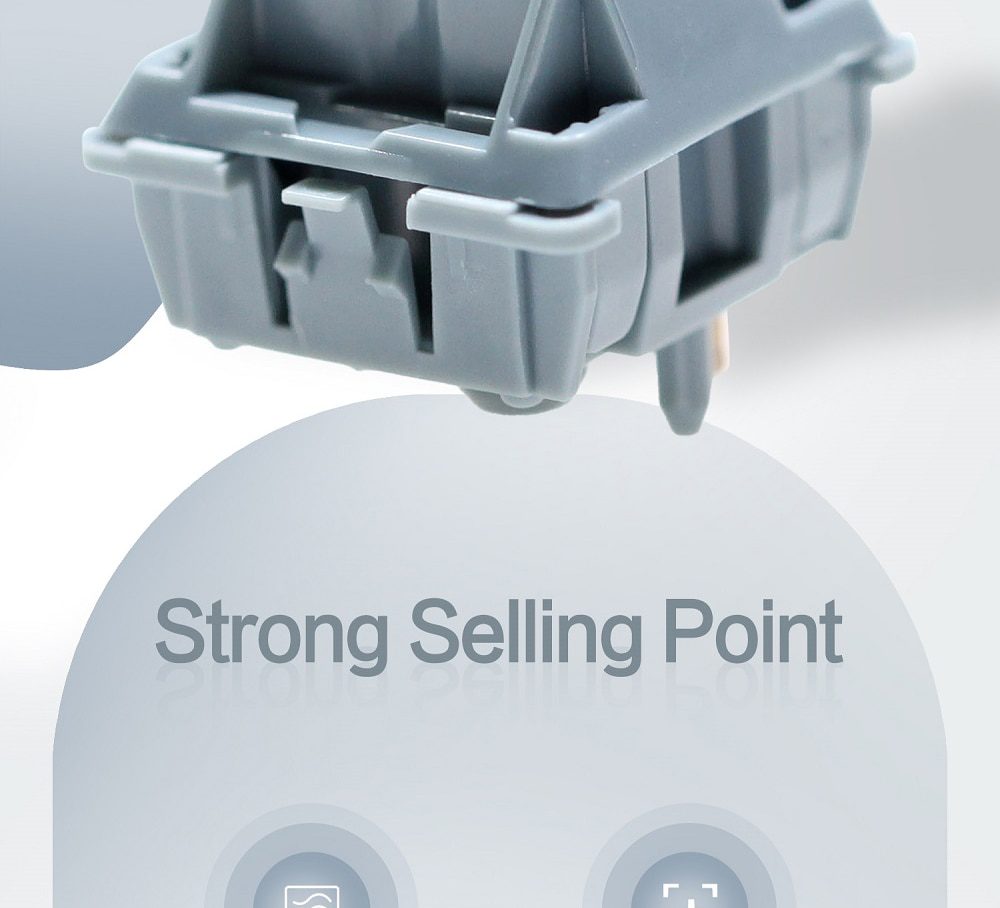 Domikey X JU In Former Days Switch Linear 55g 5pin SMD RGB mx stem switch for mechanical keyboard Gold Plated Spring Domikey X JU In Former Days Switch Linear 55g 5pin SMD RGB mx stem switch for mechanical keyboard Gold Plated Spring