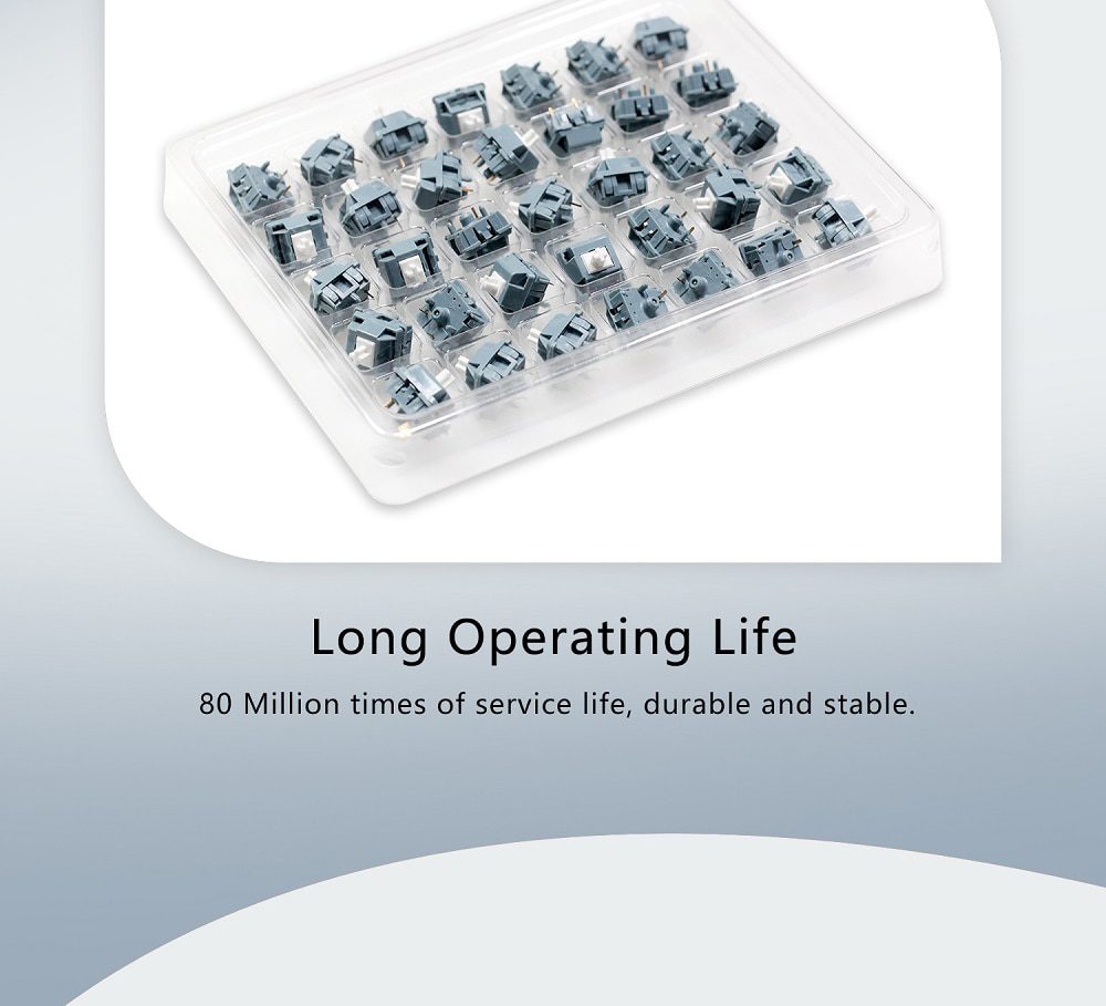 Domikey X JU In Former Days Switch Linear 55g 5pin SMD RGB mx stem switch for mechanical keyboard Gold Plated Spring Domikey X JU In Former Days Switch Linear 55g 5pin SMD RGB mx stem switch for mechanical keyboard Gold Plated Spring