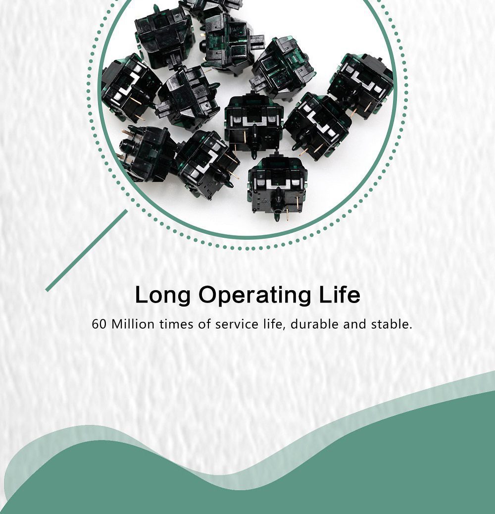 MOYU Hardess Switch RGB SMD Linear 63.5g Switches For Mechanical keyboard mx stem 5pin Dark Green 3 Stages Gold Plated Spring MOYU Hardess Switch RGB SMD Linear 63.5g Switches For Mechanical keyboard mx stem 5pin Dark Green 3 Stages Gold Plated Spring