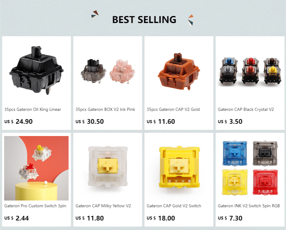 35pcs Gateron Oil King Linear Switch 5pin RGB 65g mx POM stem for mechanical keyboard 60m Black Plated Long Spring Pre Lubed 35pcs Gateron Oil King Linear Switch 5pin RGB 65g mx POM stem for mechanical keyboard 60m Black Plated Long Spring Pre Lubed