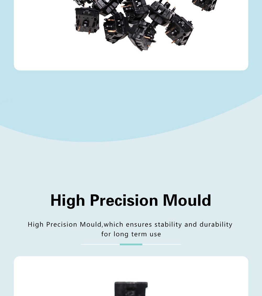 35pcs Gateron Oil King Linear Switch 5pin RGB 65g mx POM stem for mechanical keyboard 60m Black Plated Long Spring Pre Lubed 35pcs Gateron Oil King Linear Switch 5pin RGB 65g mx POM stem for mechanical keyboard 60m Black Plated Long Spring Pre Lubed