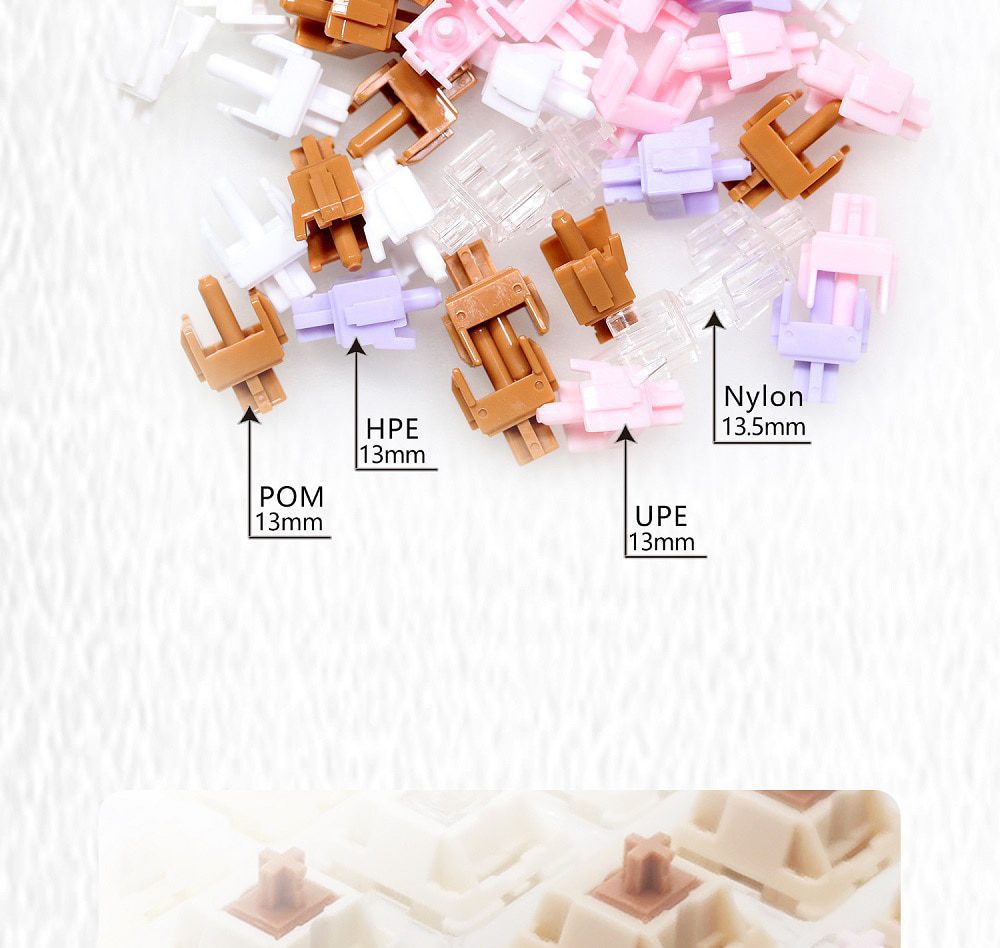 TECSEE Ice Cream Linear DIY Switch 5pin RGB SMD 62g 58g mx switch for mechanical keyboard 60m Nylon UPE POM HPE PME PC TECSEE Ice Cream Linear DIY Switch 5pin RGB SMD 62g 58g mx switch for mechanical keyboard 60m Nylon UPE POM HPE PME PC