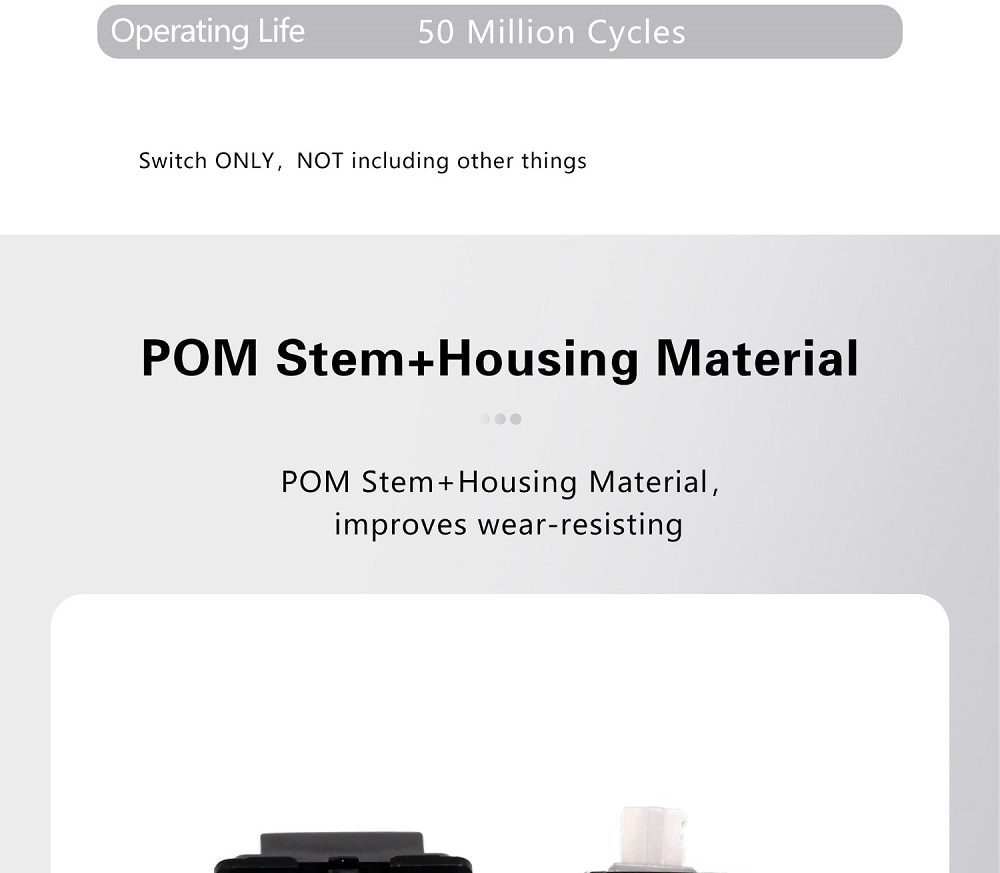 DUROCK Full POM Piano Switch 63.5g with Deeper Sound Super Smooth Performance Linear Switch 5 Pins Mechanical Keyboard Switch DUROCK Full POM Piano Switch 63.5g with Deeper Sound Super Smooth Performance Linear Switch 5 Pins Mechanical Keyboard Switch