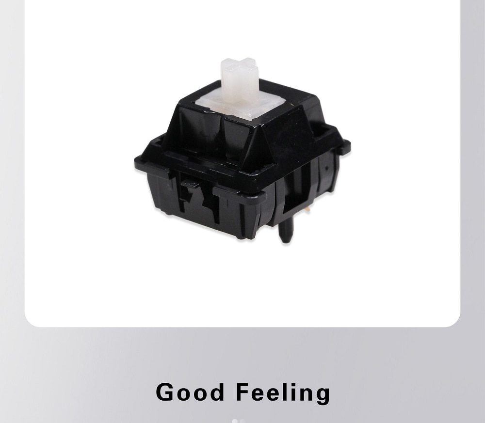 DUROCK Full POM Piano Switch 63.5g with Deeper Sound Super Smooth Performance Linear Switch 5 Pins Mechanical Keyboard Switch DUROCK Full POM Piano Switch 63.5g with Deeper Sound Super Smooth Performance Linear Switch 5 Pins Mechanical Keyboard Switch