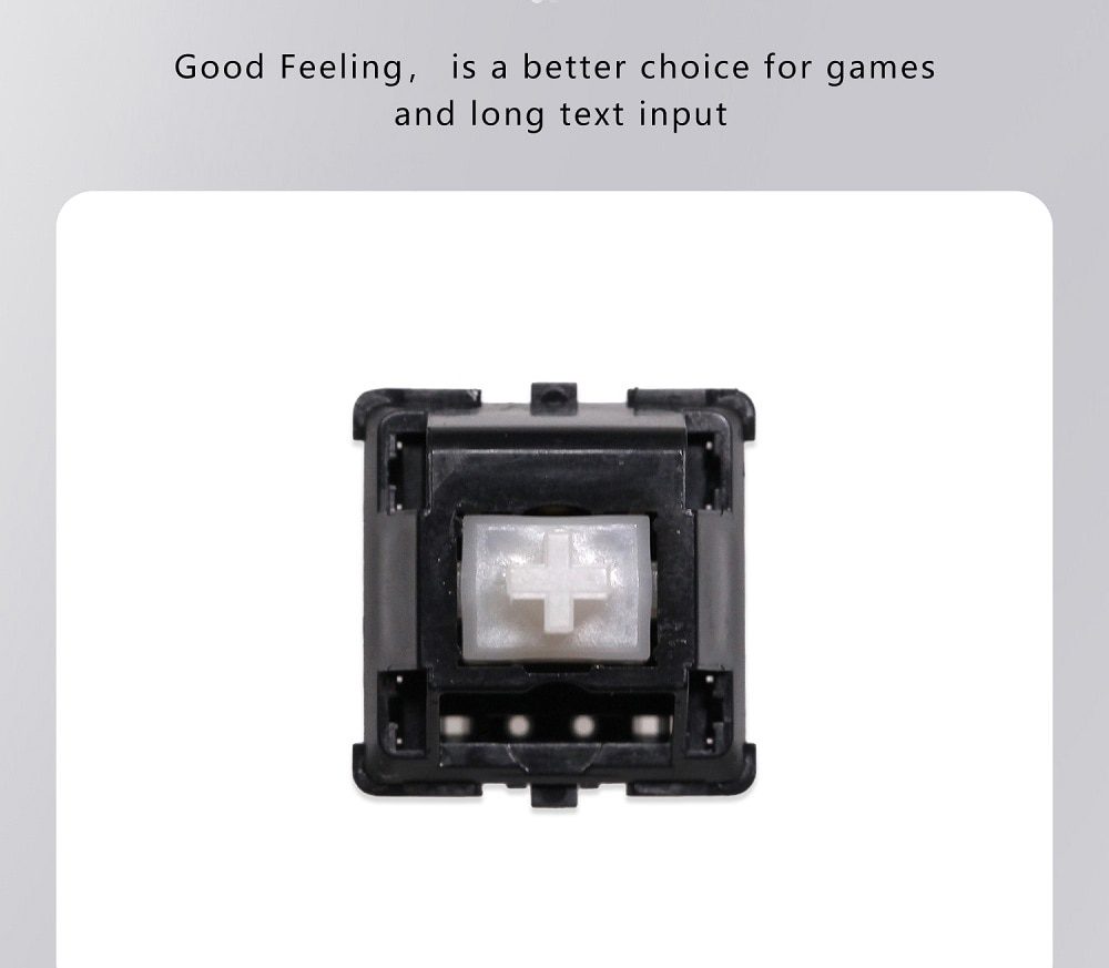 DUROCK Full POM Piano Switch 63.5g with Deeper Sound Super Smooth Performance Linear Switch 5 Pins Mechanical Keyboard Switch DUROCK Full POM Piano Switch 63.5g with Deeper Sound Super Smooth Performance Linear Switch 5 Pins Mechanical Keyboard Switch