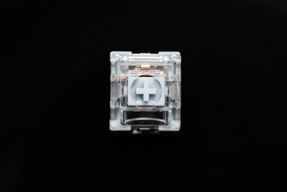 TTC Bluish White 42g Switch Tactile Switches For Mechanical Keyboard MX Series 3 Pins smd rgb light cyan colorway TTC Bluish White 42g Switch Tactile Switches For Mechanical Keyboard MX Series 3 Pins smd rgb light cyan colorway