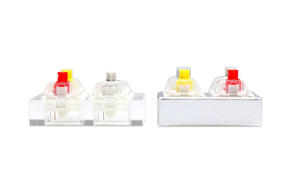 Acrylic Switch Tester or CNC Tester Gateron Switch for Mechanical Keyboard Pro Yellow Pro Red Pro Silver White Linear Tactile Acrylic Switch Tester or CNC Tester Gateron Switch for Mechanical Keyboard Pro Yellow Pro Red Pro Silver White Linear Tactile