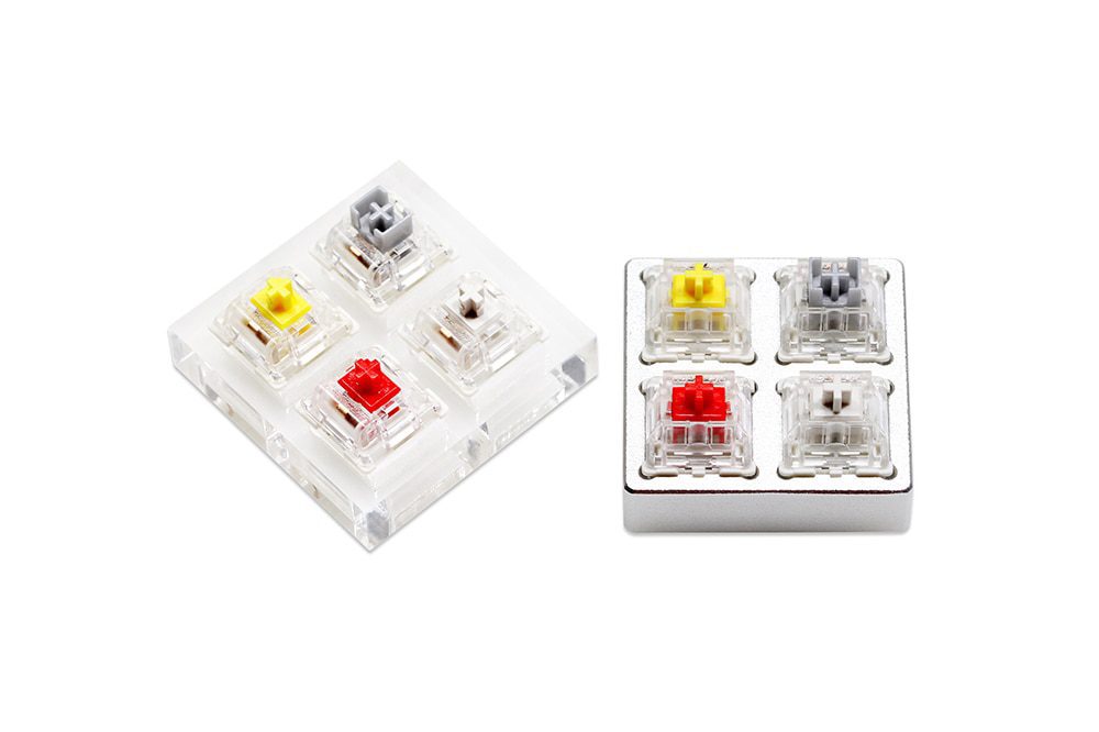 Acrylic Switch Tester or CNC Tester Gateron Switch for Mechanical Keyboard Pro Yellow Pro Red Pro Silver White Linear Tactile Acrylic Switch Tester or CNC Tester Gateron Switch for Mechanical Keyboard Pro Yellow Pro Red Pro Silver White Linear Tactile