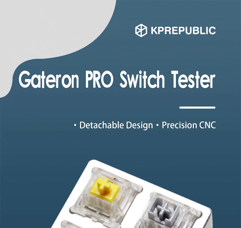 Acrylic Switch Tester or CNC Tester Gateron Switch for Mechanical Keyboard Pro Yellow Pro Red Pro Silver White Linear Tactile Acrylic Switch Tester or CNC Tester Gateron Switch for Mechanical Keyboard Pro Yellow Pro Red Pro Silver White Linear Tactile