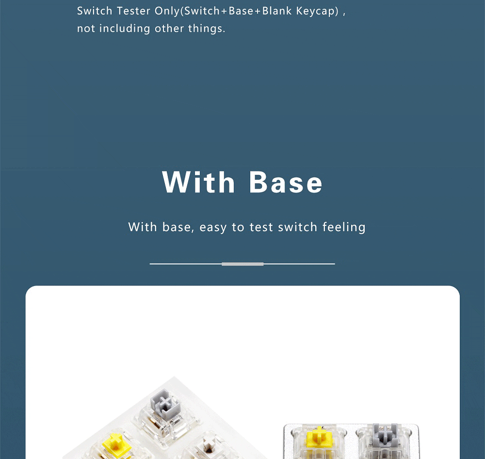 Acrylic Switch Tester or CNC Tester Gateron Switch for Mechanical Keyboard Pro Yellow Pro Red Pro Silver White Linear Tactile Acrylic Switch Tester or CNC Tester Gateron Switch for Mechanical Keyboard Pro Yellow Pro Red Pro Silver White Linear Tactile