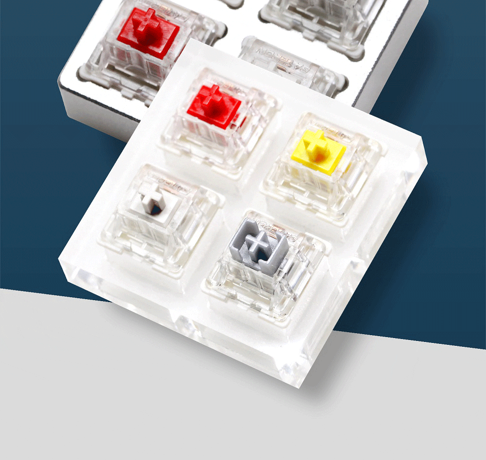 Acrylic Switch Tester or CNC Tester Gateron Switch for Mechanical Keyboard Pro Yellow Pro Red Pro Silver White Linear Tactile Acrylic Switch Tester or CNC Tester Gateron Switch for Mechanical Keyboard Pro Yellow Pro Red Pro Silver White Linear Tactile