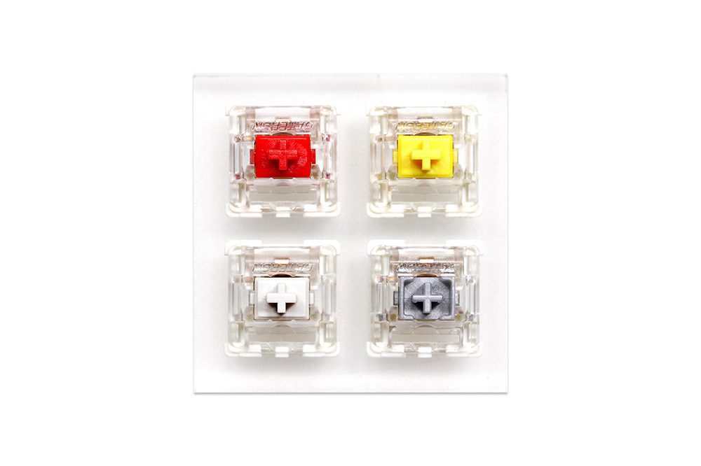 Acrylic Switch Tester or CNC Tester Gateron Switch for Mechanical Keyboard Pro Yellow Pro Red Pro Silver White Linear Tactile Acrylic Switch Tester or CNC Tester Gateron Switch for Mechanical Keyboard Pro Yellow Pro Red Pro Silver White Linear Tactile