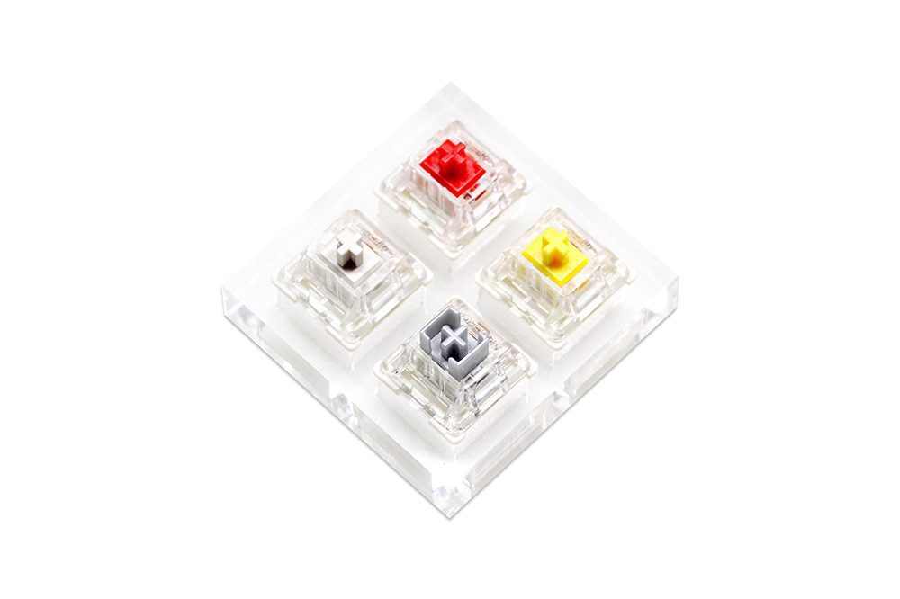 Acrylic Switch Tester or CNC Tester Gateron Switch for Mechanical Keyboard Pro Yellow Pro Red Pro Silver White Linear Tactile Acrylic Switch Tester or CNC Tester Gateron Switch for Mechanical Keyboard Pro Yellow Pro Red Pro Silver White Linear Tactile
