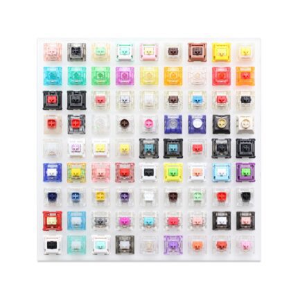 New 81 switch switches tester with acrylic base blank keycaps for mechanical keyboard cherry kailh box candy gateron jwick lect