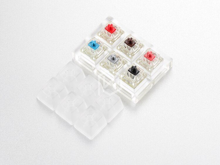 acrylic Switch Tester 2X2 3X3 clear housing for cherry blue red black brown silent red speed silver rgb switches Aluminium acrylic Switch Tester 2X2 3X3 clear housing for cherry blue red black brown silent red speed silver rgb switches Aluminium