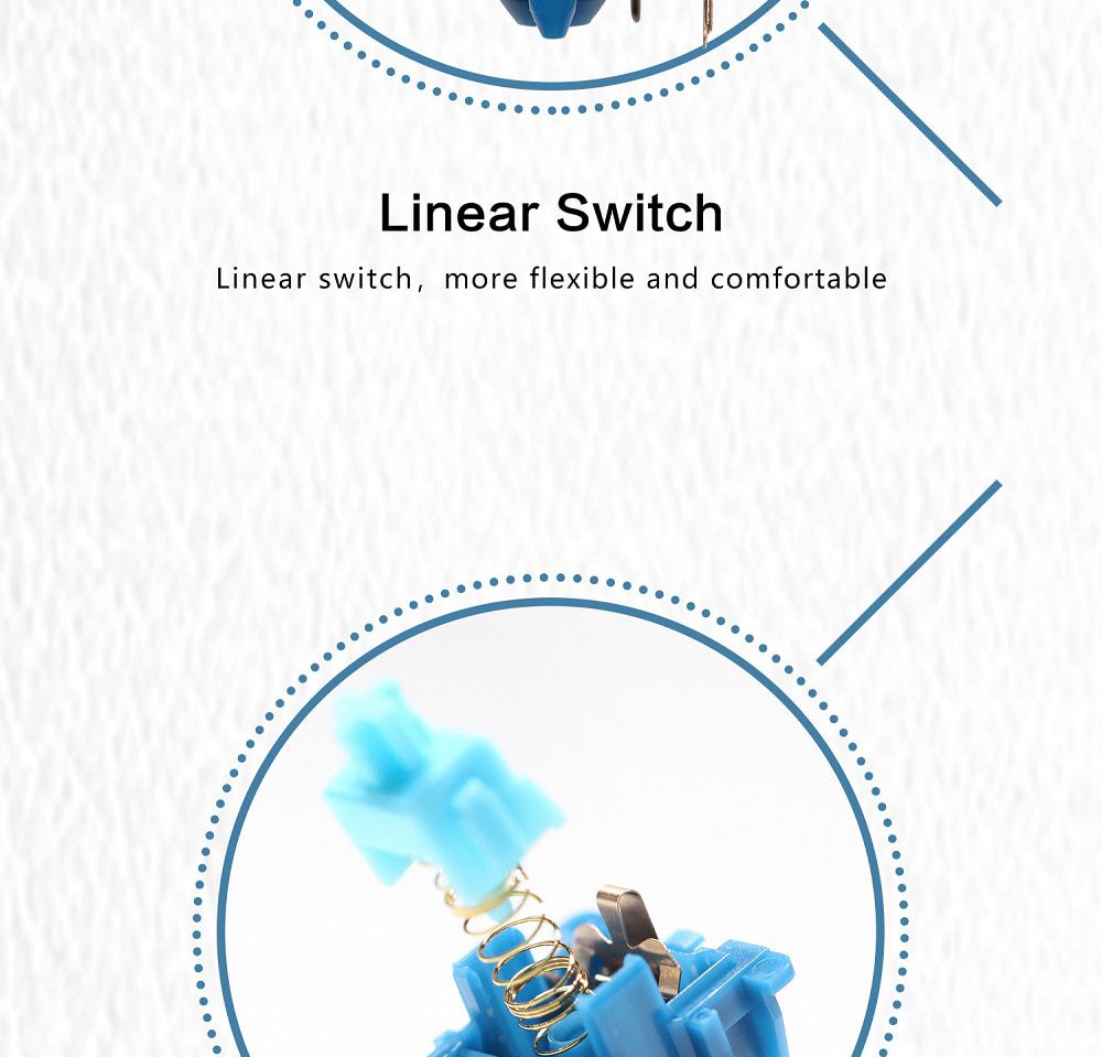 MOYU Poseidon Switch RGB SMD Linear 58g Switches For Mechanical keyboard mx stem 5pin Blue Cyan 3 Stages Gold Plated Spring MOYU Poseidon Switch RGB SMD Linear 58g Switches For Mechanical keyboard mx stem 5pin Blue Cyan 3 Stages Gold Plated Spring