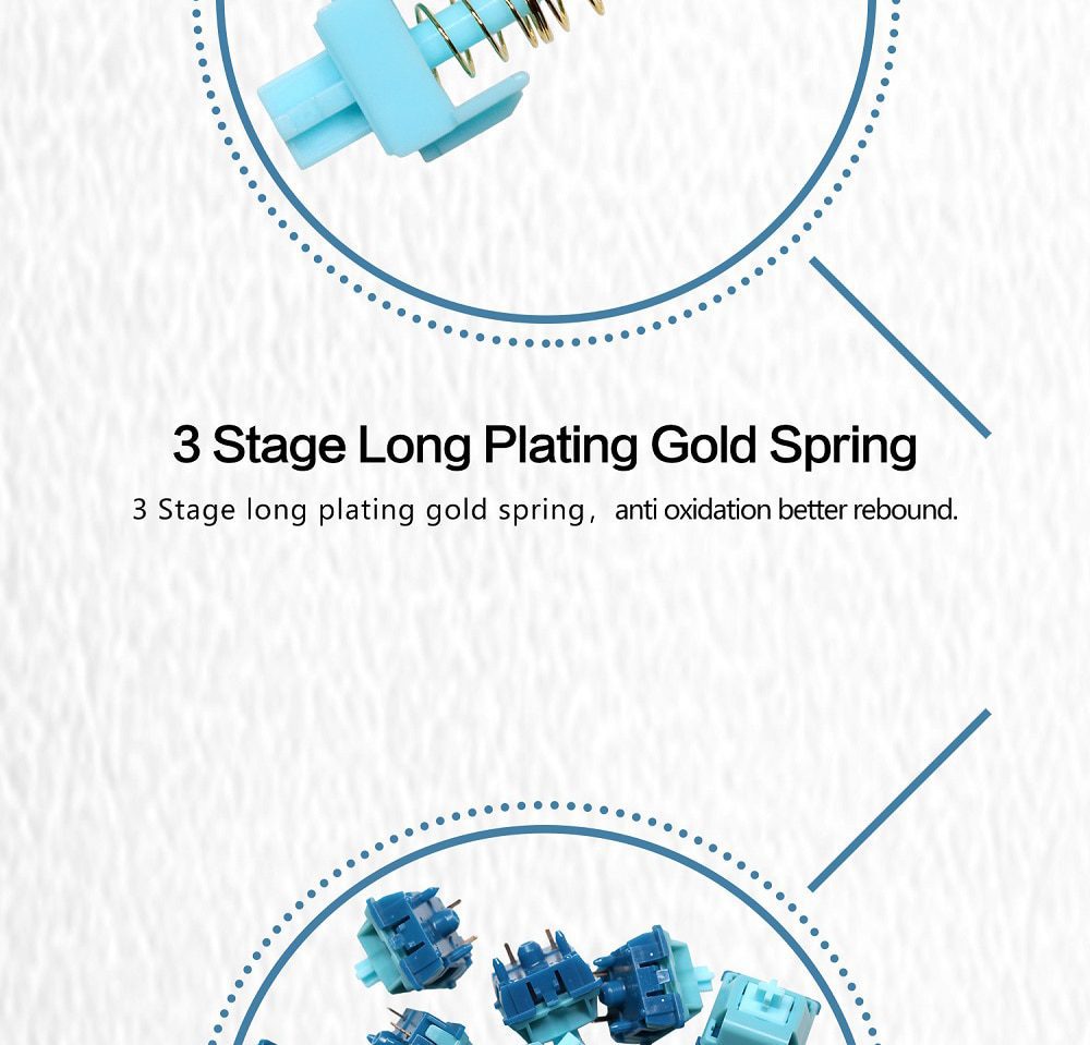MOYU Poseidon Switch RGB SMD Linear 58g Switches For Mechanical keyboard mx stem 5pin Blue Cyan 3 Stages Gold Plated Spring MOYU Poseidon Switch RGB SMD Linear 58g Switches For Mechanical keyboard mx stem 5pin Blue Cyan 3 Stages Gold Plated Spring