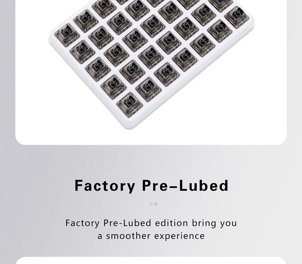 35pcs Gateron BOX V2 Ink Pink Black Switch Extras 50g 60g 5pin RGB Linear mx stem switch for mechanical keyboard 80m Pre Lubed 35pcs Gateron BOX V2 Ink Pink Black Switch Extras 50g 60g 5pin RGB Linear mx stem switch for mechanical keyboard 80m Pre Lubed