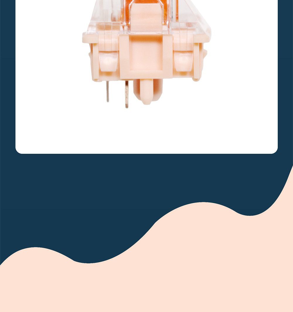 TECSEE Coral Tactile Switch 5pin RGB SMD 68g force mx switch for mechanical keyboard 60m Gold Sping Nylon Top PME Bottom Orange TECSEE Coral Tactile Switch 5pin RGB SMD 68g force mx switch for mechanical keyboard 60m Gold Sping Nylon Top PME Bottom Orange