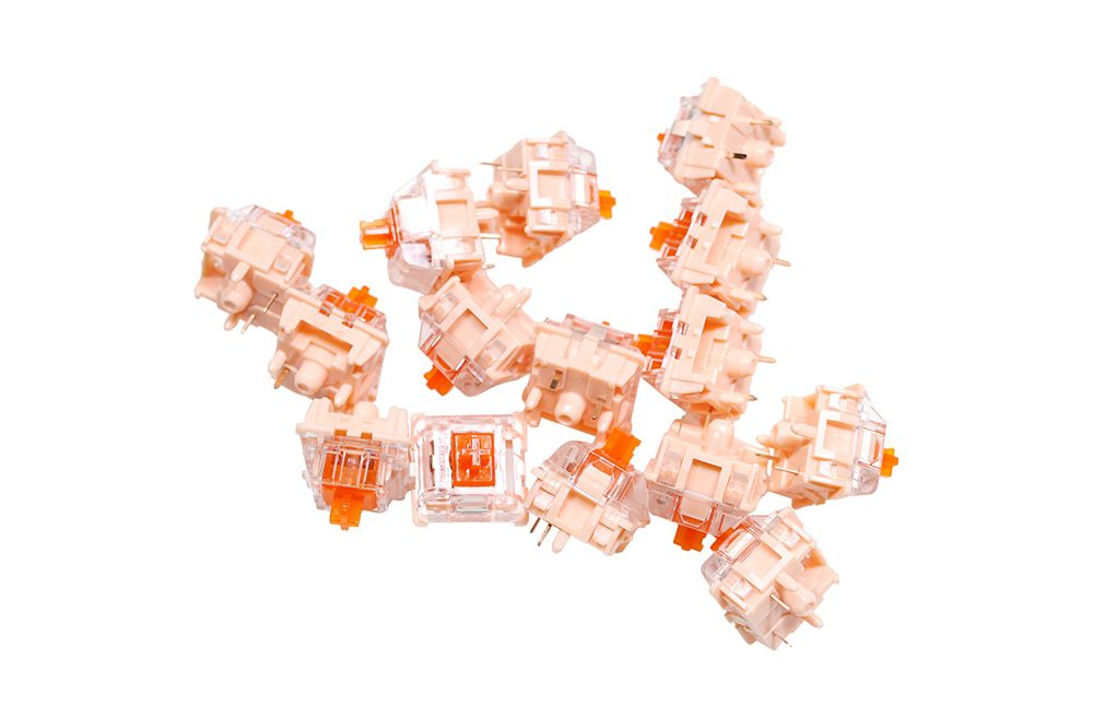 TECSEE Coral Tactile Switch 5pin RGB SMD 68g force mx switch for mechanical keyboard 60m Gold Sping Nylon Top PME Bottom Orange TECSEE Coral Tactile Switch 5pin RGB SMD 68g force mx switch for mechanical keyboard 60m Gold Sping Nylon Top PME Bottom Orange
