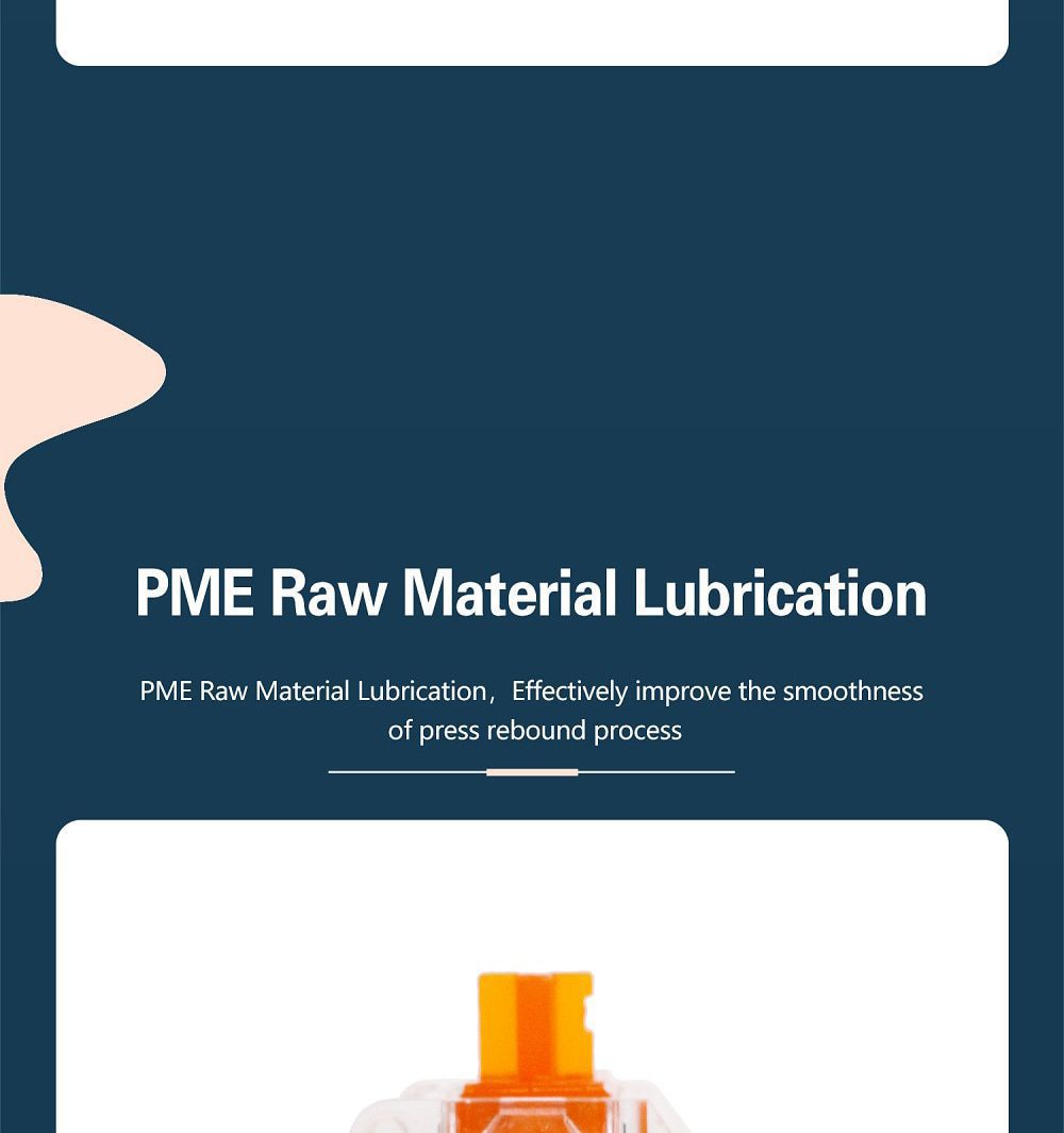 TECSEE Coral Tactile Switch 5pin RGB SMD 68g force mx switch for mechanical keyboard 60m Gold Sping Nylon Top PME Bottom Orange TECSEE Coral Tactile Switch 5pin RGB SMD 68g force mx switch for mechanical keyboard 60m Gold Sping Nylon Top PME Bottom Orange