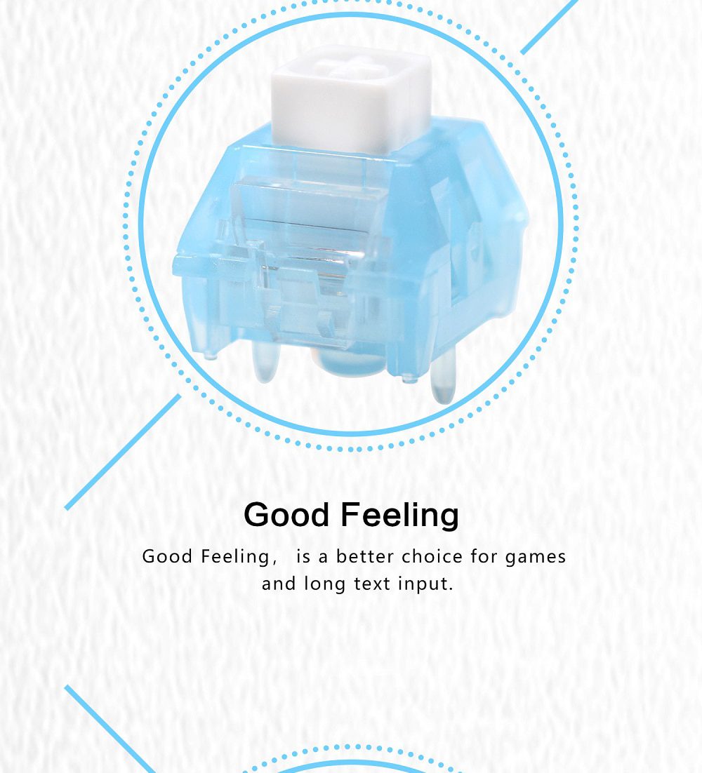 Kailh Chosfox V2 Arctic FOx Switch RGB SMD Clicky 52g 56g Switches For Mechanical keyboard mx stem 5pin Blue White Kailh Chosfox V2 Arctic FOx Switch RGB SMD Clicky 52g 56g Switches For Mechanical keyboard mx stem 5pin Blue White