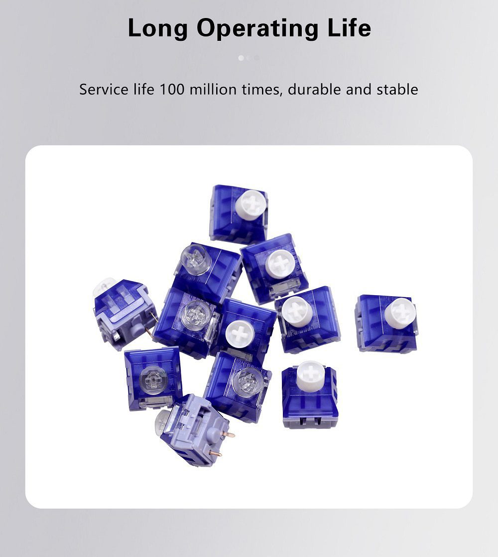 10PCS Kailh Deep Sea Ocean BOX V2 Switch RGB SMD Silent Linear 45g Switches For Mechanical keyboard mx stem 3pin Blue 10PCS Kailh Deep Sea Ocean BOX V2 Switch RGB SMD Silent Linear 45g Switches For Mechanical keyboard mx stem 3pin Blue