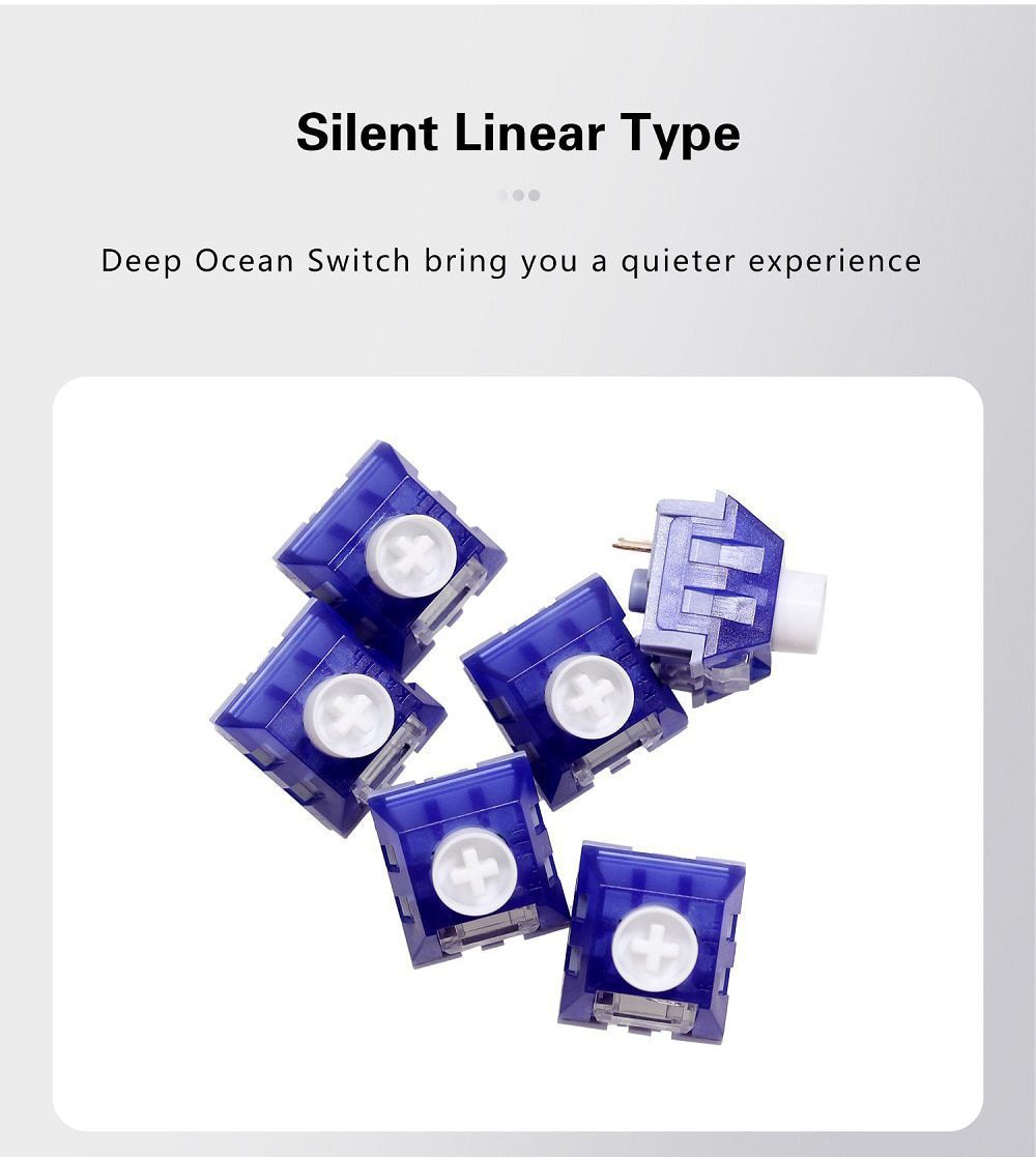 10PCS Kailh Deep Sea Ocean BOX V2 Switch RGB SMD Silent Linear 45g Switches For Mechanical keyboard mx stem 3pin Blue 10PCS Kailh Deep Sea Ocean BOX V2 Switch RGB SMD Silent Linear 45g Switches For Mechanical keyboard mx stem 3pin Blue