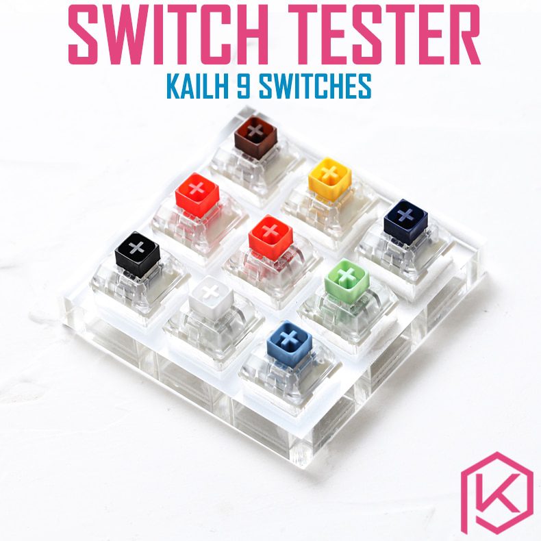 aluminum or Acrylic Switch Tester 2X2 kailh box switches Chinese Style red green grey yellow RGB SMD for Mechanical Keyboard aluminum or Acrylic Switch Tester 2X2 kailh box switches Chinese Style red green grey yellow RGB SMD for Mechanical Keyboard