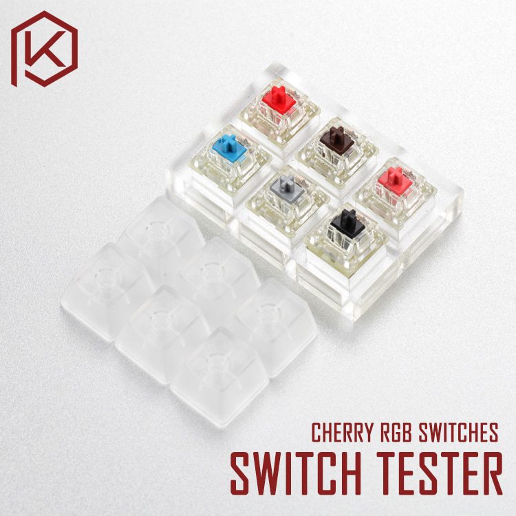 aluminum or Acrylic Switch Tester 2X2 kailh box switches Chinese Style red green grey yellow RGB SMD for Mechanical Keyboard aluminum or Acrylic Switch Tester 2X2 kailh box switches Chinese Style red green grey yellow RGB SMD for Mechanical Keyboard