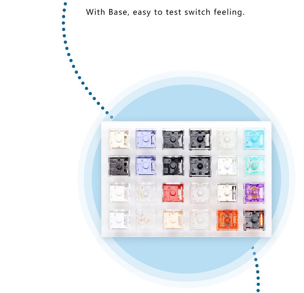 Acrylic Switch Tester Gateron Switch Kialh Box JWICK Switch for Mechanical Keyboard White Silent EQUALZ TECSEE Linear Acrylic Switch Tester Gateron Switch Kialh Box JWICK Switch for Mechanical Keyboard White Silent EQUALZ TECSEE Linear
