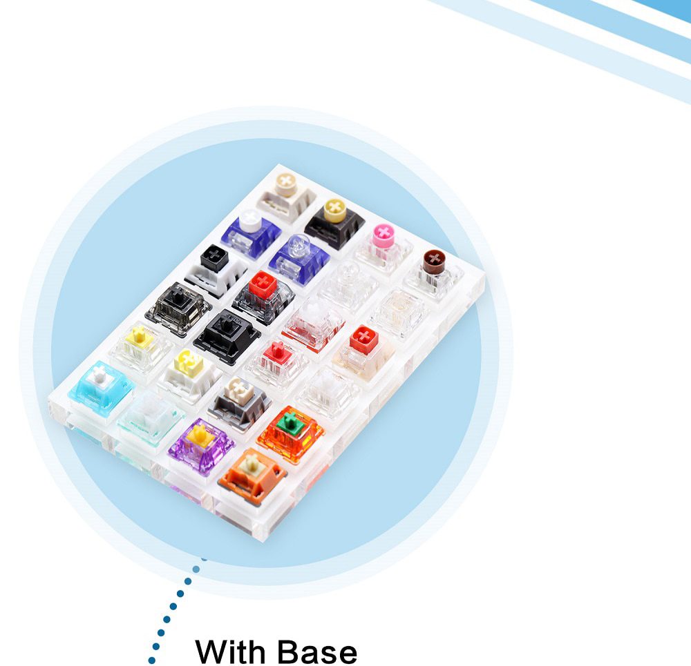 Acrylic Switch Tester Gateron Switch Kialh Box JWICK Switch for Mechanical Keyboard White Silent EQUALZ TECSEE Linear Acrylic Switch Tester Gateron Switch Kialh Box JWICK Switch for Mechanical Keyboard White Silent EQUALZ TECSEE Linear