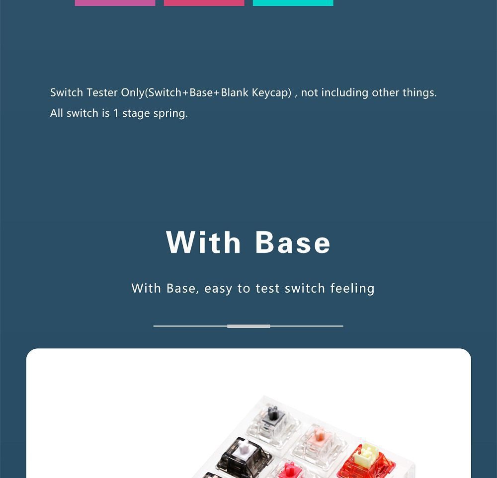 Acrylic Switch Tester Gateron Switch Huano Switch for Mechanical Keyboard Pro Yellow Red White Silver INK Black Blue CAP Yellow Acrylic Switch Tester Gateron Switch Huano Switch for Mechanical Keyboard Pro Yellow Red White Silver INK Black Blue CAP Yellow