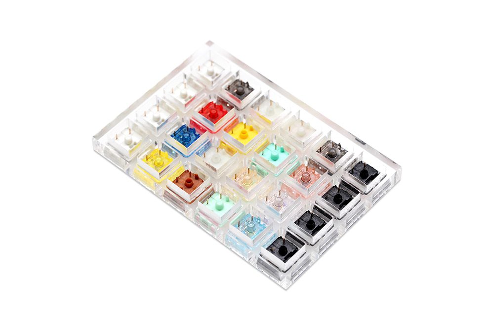 Acrylic Switch Tester Gateron Switch Huano Switch for Mechanical Keyboard Pro Yellow Red White Silver INK Black Blue CAP Yellow Acrylic Switch Tester Gateron Switch Huano Switch for Mechanical Keyboard Pro Yellow Red White Silver INK Black Blue CAP Yellow