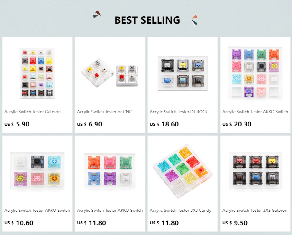 Acrylic Switch Tester Gateron Switch Huano Switch for Mechanical Keyboard Pro Yellow Red White Silver INK Black Blue CAP Yellow Acrylic Switch Tester Gateron Switch Huano Switch for Mechanical Keyboard Pro Yellow Red White Silver INK Black Blue CAP Yellow