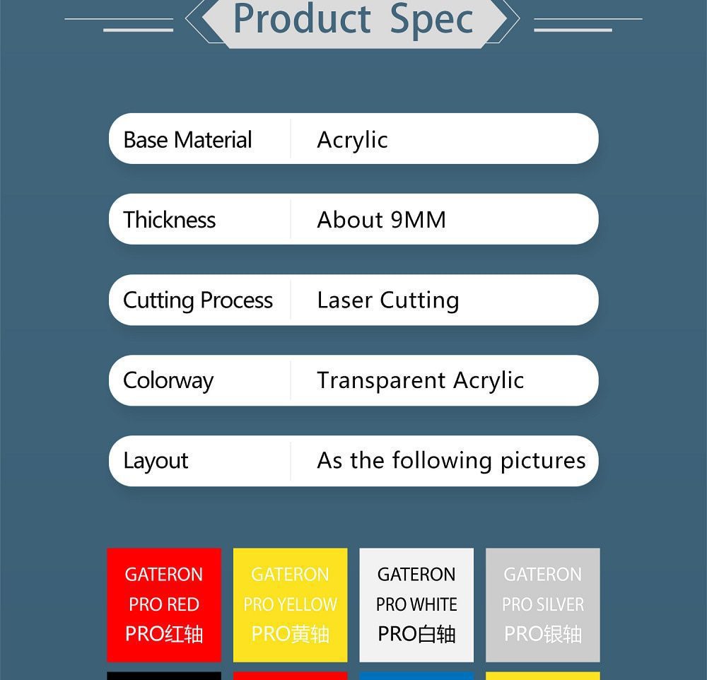 Acrylic Switch Tester Gateron Switch Huano Switch for Mechanical Keyboard Pro Yellow Red White Silver INK Black Blue CAP Yellow Acrylic Switch Tester Gateron Switch Huano Switch for Mechanical Keyboard Pro Yellow Red White Silver INK Black Blue CAP Yellow