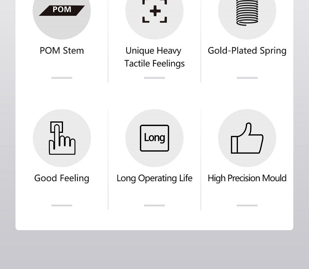 DUROCK T1 Switch 67g Mechanical Key Switches Unique Heavy Tactile Feelings 5 Pins Tactile Switches for Mechanical Keyboard DUROCK T1 Switch 67g Mechanical Key Switches Unique Heavy Tactile Feelings 5 Pins Tactile Switches for Mechanical Keyboard