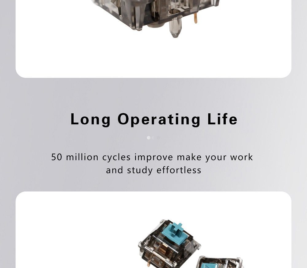 DUROCK T1 Switch 67g Mechanical Key Switches Unique Heavy Tactile Feelings 5 Pins Tactile Switches for Mechanical Keyboard DUROCK T1 Switch 67g Mechanical Key Switches Unique Heavy Tactile Feelings 5 Pins Tactile Switches for Mechanical Keyboard