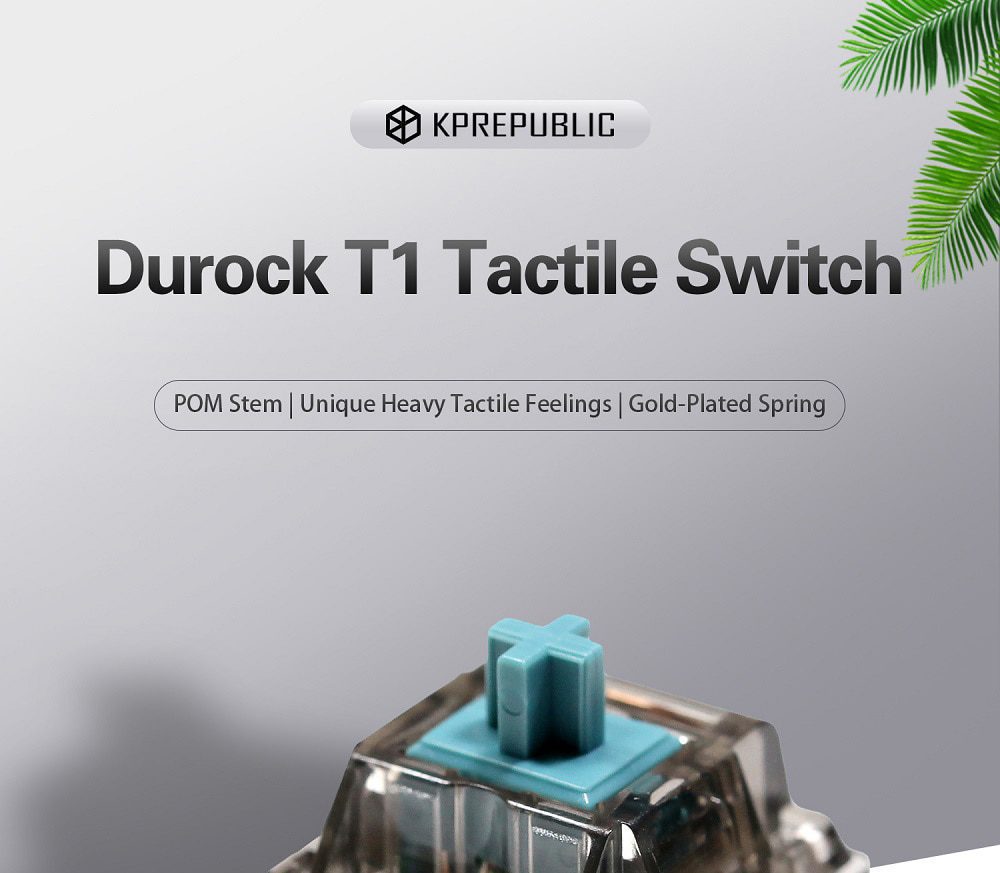 DUROCK T1 Switch 67g Mechanical Key Switches Unique Heavy Tactile Feelings 5 Pins Tactile Switches for Mechanical Keyboard DUROCK T1 Switch 67g Mechanical Key Switches Unique Heavy Tactile Feelings 5 Pins Tactile Switches for Mechanical Keyboard