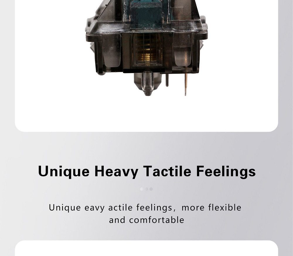 DUROCK T1 Switch 67g Mechanical Key Switches Unique Heavy Tactile Feelings 5 Pins Tactile Switches for Mechanical Keyboard DUROCK T1 Switch 67g Mechanical Key Switches Unique Heavy Tactile Feelings 5 Pins Tactile Switches for Mechanical Keyboard