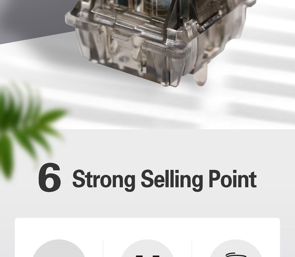 DUROCK T1 Switch 67g Mechanical Key Switches Unique Heavy Tactile Feelings 5 Pins Tactile Switches for Mechanical Keyboard DUROCK T1 Switch 67g Mechanical Key Switches Unique Heavy Tactile Feelings 5 Pins Tactile Switches for Mechanical Keyboard