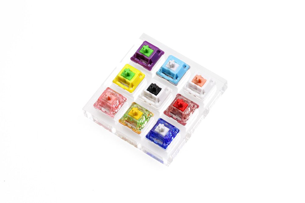 Acrylic Switch Tester 3X3 LCET SWITCH for Mechanical Keyboard Joker pink White Black Queen blue Grace Sprout Pink Sweet Heart
