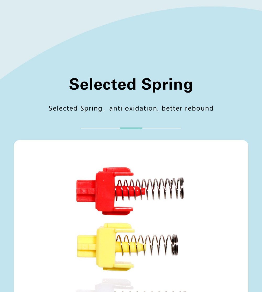 JWICK Red Yellow White Linear Switch 5pin RGB SMD 37g 60g 65g mx switch for mechanical keyboard 50m POM PC PA66 JWICK Red Yellow White Linear Switch 5pin RGB SMD 37g 60g 65g mx switch for mechanical keyboard 50m POM PC PA66