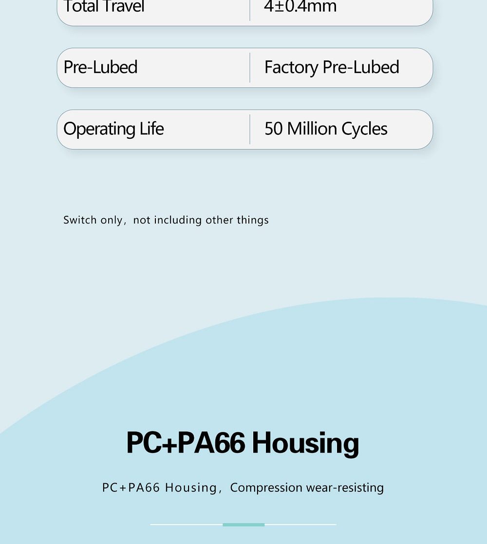 JWICK Red Yellow White Linear Switch 5pin RGB SMD 37g 60g 65g mx switch for mechanical keyboard 50m POM PC PA66 JWICK Red Yellow White Linear Switch 5pin RGB SMD 37g 60g 65g mx switch for mechanical keyboard 50m POM PC PA66