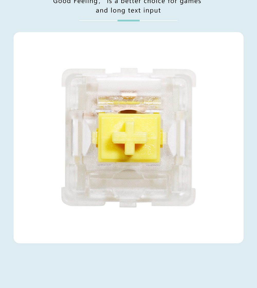 JWICK Red Yellow White Linear Switch 5pin RGB SMD 37g 60g 65g mx switch for mechanical keyboard 50m POM PC PA66 JWICK Red Yellow White Linear Switch 5pin RGB SMD 37g 60g 65g mx switch for mechanical keyboard 50m POM PC PA66