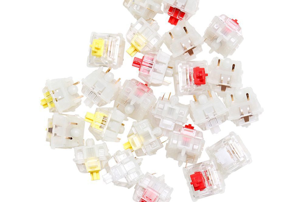 JWICK Red Yellow White Linear Switch 5pin RGB SMD 37g 60g 65g mx switch for mechanical keyboard 50m POM PC PA66 JWICK Red Yellow White Linear Switch 5pin RGB SMD 37g 60g 65g mx switch for mechanical keyboard 50m POM PC PA66